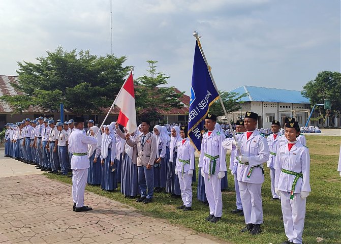Pelantikan Pengurus OSIS SMAN 1 Sei Suka Periode 2024-2025 Poster